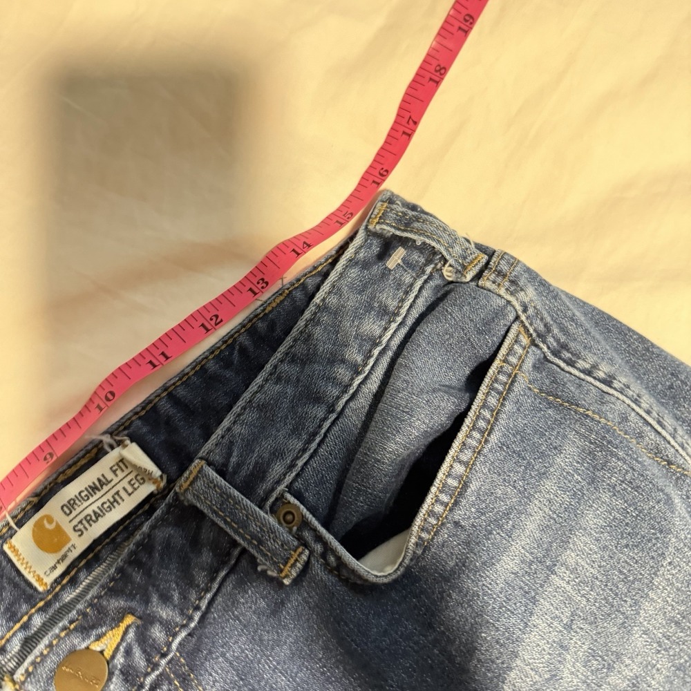 Carhartt Original Fit Straight Leg Jeans Women's Size 10 Regular 32x30 - Picture 6 of 7